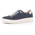 Slip-On Sneaker GABOR Gr. 37, blau (dunkelblau, beige) Damen Schuhe Sneaker