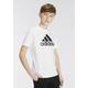 T-Shirt ADIDAS SPORTSWEAR "U BL TEE" Gr. 164, schwarz-weiß (white, black) Kinder Shirts T-Shirts