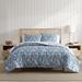 Eddie Bauer Fern Garden Blue Reversible Comforter Set