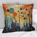 Designart "Colorful Mid Century Bold Breeziness III" Mid-century Printed Throw Pillow