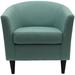 Barrel Chair - Andover Mills™ Kronos 31.5" W Barrel Chair Fabric in Green/Black | Wayfair 612DE9AAB67D472DB0F246067EDA1AC2