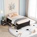 2 Pieces Wooden Bedroom Set /Full Bed and Nightstand