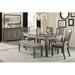 Eve Furniture Rectangular 72" L x 40" W Dining Set Wood in Gray | 31 H x 40 W x 72 D in | Wayfair SET-5627GY-72-5627GYS(3)