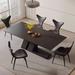 PEPPER CRAB 6 - Person Dining Set Upholstered/Metal in Black/Gray | 29.5 H x 31.5 W x 63 D in | Wayfair 01CY145DSPJJRS3G9