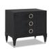 Brownstone Furniture Atherton 3 - Drawer Nightstand in Deep Onyx Wood in Black/Brown | 28 H x 30 W x 19 D in | Wayfair ATS105ON