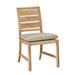 Summer Classics Charleston Teak Patio Dining Side Chair w/ Cushions Wood in Brown | Wayfair 25414+C6824242W4242