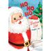 The Holiday Aisle® Santa Claus w/ His List On Canvas by Mollie B. Print Metal in Blue/Red/White | 48 H x 32 W x 1.25 D in | Wayfair