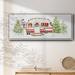 The Holiday Aisle® Holiday Camper I Framed On Canvas Print Canvas, Solid Wood in Green/Red/Yellow | 20 H x 50 W x 1.5 D in | Wayfair