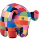 Elmer The Elephant Figure Plushies Jouets Dessin animé mignon Plaid Elephant Emma Plushies