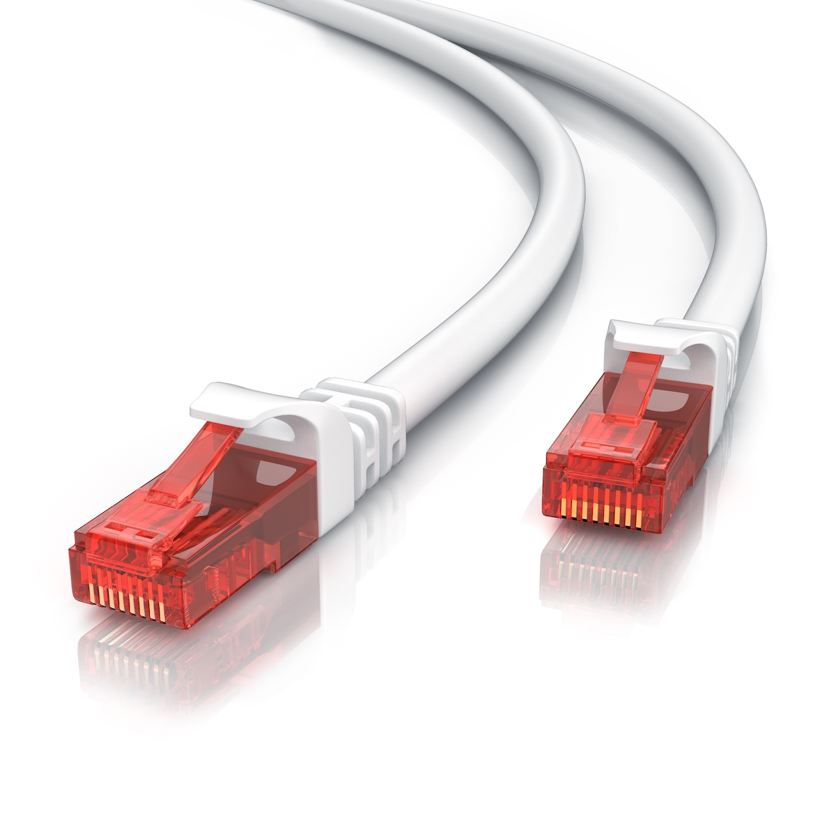 CSL Cat 6 Gigabit Ethernet LAN Kabel - mehrfach geschirmt - UTP Gigabit - 1000 Mbit/s - Patchkabel - Netzwerkkabel - 5m Image