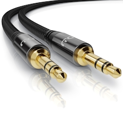 Primewire Klinkenkabel 3,5 mm AUX - Audiokabel mit Nylonmantel - 1,5m Image