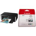 Canon PIXMA MG3650S Drucker Farbtintenstrahl DIN A4 (Scanner & Tintenpatrone PG-560/CL-561 BK/C/M/Y Multipack - Original für Tintenstrahldrucker