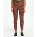 Brooks Brothers Women's Paisley Slim Side-Zip Pants | Red | Size 10