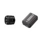 Sony E 11 mm F1.8 | APS-C-Weitwinkel-Objektiv mit Festbrennweite (SEL11F18) & NP-FW50 W-Serie Lithium Akku passend für Alpha und NEX Kameras (A7RM2