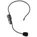 T?1 UHF Wireless Microphone Headset 3.5mm Plug Wireless Headset Mic with 6.35mm Adapter for Amp PA System 100?240VAU Plug