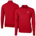 Men's Cutter & Buck Red Iowa Cubs Virtue Eco Pique Recycled Quarter-Zip Pullover Top