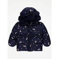 George Disney Minnie Mouse Navy Padded Coat