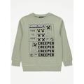 George Minecraft Green Creeper Sweatshirt
