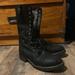 American Eagle Outfitters Shoes | American Eagle Combat Boots With Fur | Color: Black | Size: 9