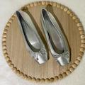 Jessica Simpson Shoes | Jessica Simpson- U.S. Size 9m - Silver Ballet Flats **15% Off** | Color: Silver | Size: 9