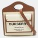 Burberry Bags | Burberry Dark Brown/Beige Canvas And Leather Medium Pocket Bag | Color: Cream | Size: Os