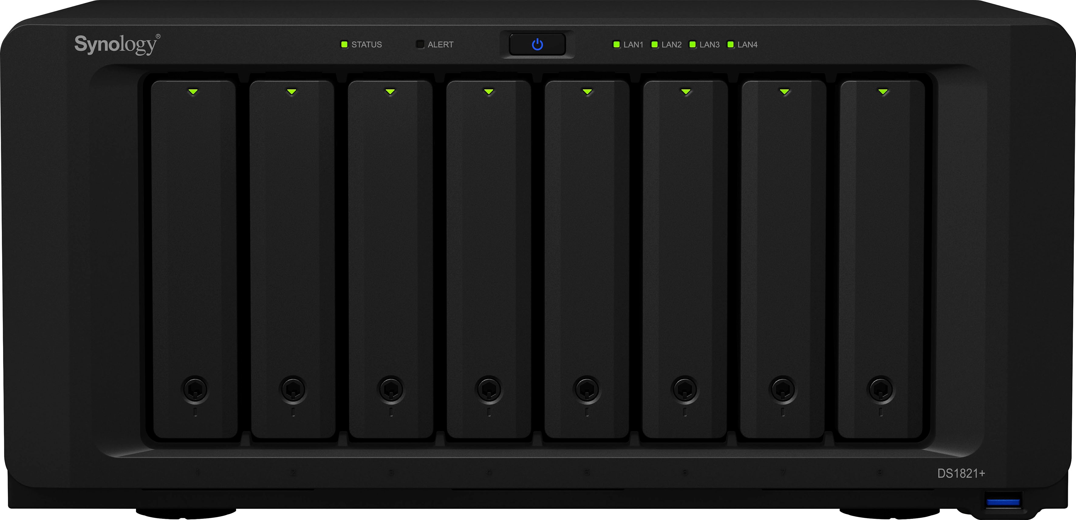 SYNOLOGY NAS-Server "DiskStation DS1821+", schwarz, B:34,3cm H:16,6cm T:24,3cm, NAS-Server Image