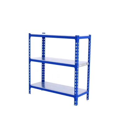 SimonRack Simonclick schraubenloses Metallregal 3 Böden. Farbe BLAU/VERZINKT 900x800x400 mm Image