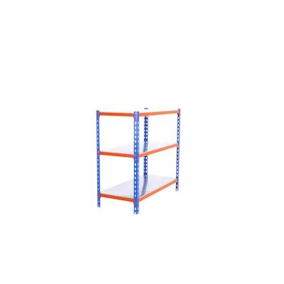 SimonRack Simonclick schraubenloses Metallregal 3 Böden. Farbe BLAU/ORANGE/VERZINKT 900x1200x300 mm Image