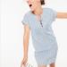 J. Crew Dresses | J. Crew Lace-Up Nautical Shirt Dress Blue And White Size Medium | Color: Blue/White | Size: M