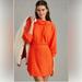 Anthropologie Dresses | 05 Anthropologie Daily Practice Hoodie Mini Dress / Orange Red Size Large Nwot | Color: Orange/Red | Size: L