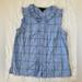 J. Crew Tops | J Crew Sleeveless Blouse Size 2 Petite Blue Green Ruffle Blouse Ruffle Collar | Color: Blue/Green | Size: 2p