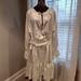 Michael Kors Dresses | Michael Kors Metalic Bone Silver Dress Size 2x | Color: Cream/Silver | Size: 2x