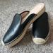 J. Crew Shoes | New J Crew Black Jute Slides Size 8.5 | Color: Black | Size: 8.5