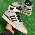 Adidas Shoes | Adidas Forum 84 High Top Mens Casual Shoes Silver Black Fz6302 New Size 11 | Color: Black/Silver | Size: 11