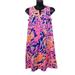 Lilly Pulitzer Dresses | Lilly Pulitzer Size Xs Essie Mini Dress Catch And Release Print Sleeveless | Color: Blue/Pink | Size: Xs