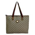 Gucci Bags | Auth Gucci Plus Gg Pattern Shoulder Tote Bag Pvc Leather Brown Italy | Color: Brown | Size: W 14.2 X H 11.8 X D 3.1