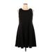 Torrid Casual Dress - A-Line: Black Solid Dresses - Women's Size 14 Plus