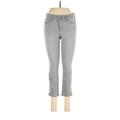 Athleta Jeggings - Mid/Reg Rise Skinny Leg Cropped: Gray Bottoms - Women's Size 6 - Light Wash