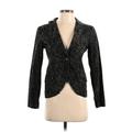 Billabong Blazer Jacket: Black Floral Motif Jackets & Outerwear - Women's Size Small