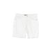 Gloria Vanderbilt Cargo Shorts: White Solid Bottoms - Women's Size 6