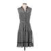 Calvin Klein Casual Dress - A-Line Collared Sleeveless: Black Dresses - Women's Size 4