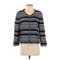 Ann Taylor LOFT Jacket: Blue Stripes Jackets & Outerwear - Women's Size 6