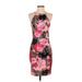 Alexia Admor Casual Dress - Party Halter Sleeveless: Pink Floral Dresses - Women's Size X-Small
