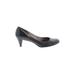 Arturo Chiang Heels: Black Print Shoes - Women's Size 6 1/2 - Round Toe