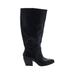 Naturalizer Boots: Black Solid Shoes - Women's Size 9 - Almond Toe