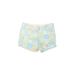 Lilly Pulitzer Khaki Shorts: Blue Floral Motif Bottoms - Women's Size 4