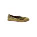 Hush Puppies Flats: Yellow Acid Wash Print Shoes - Women's Size 8