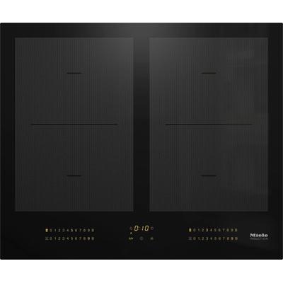 MIELE Flex-Induktions-Kochfeld "KM 7564 FL", schwarz, B:62cm H:5,1cm T:52cm, Kochfelder, Mit 4 Kochzonen inkl. 2 leistungsstarken PowerFlex-Kochbereichen Image