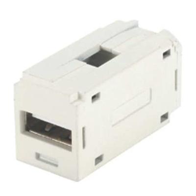 PANDUIT CMUSBAAWH Coupler,1P,0.61in W,1.36in L,USB 2.0/1.1