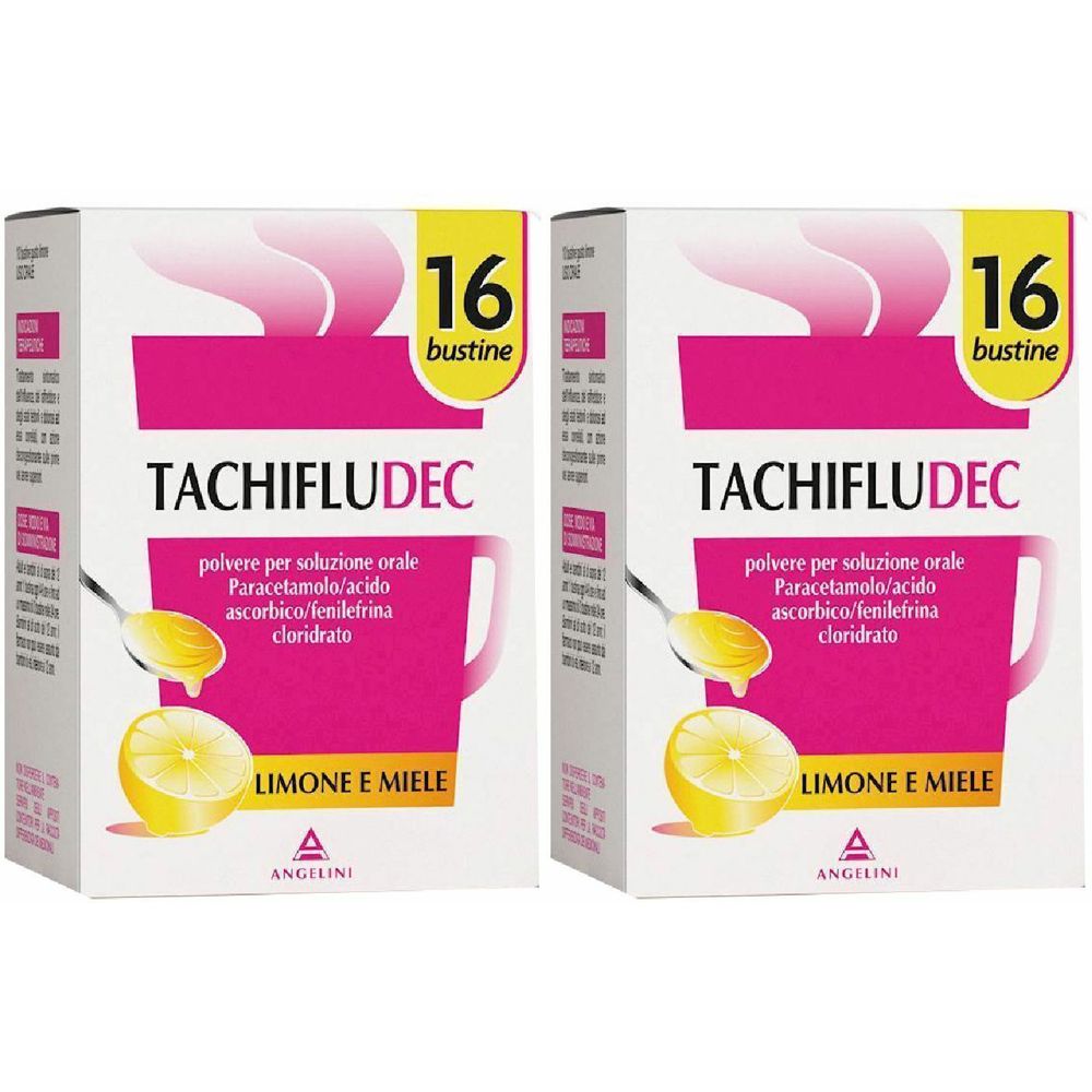 TACHIFLUDEC polvere per soluzione orale gusto limone e miele 2x16 pz B